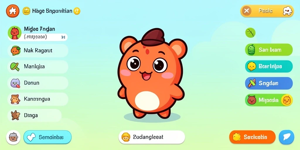 Diverse karakter dan power-ups menarik.